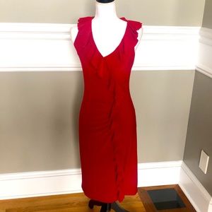 Ralph Lauren perfect red jersey dress, 6